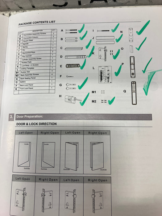 DALTON LOCKS Smart Lock Fingerprint Wi-Fi Deadbolt Camera, 3D Face Rec Black Works with Google & Alexa (Used)