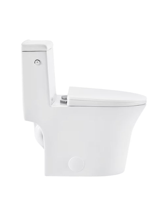 Swiss Madison Hugo 1.1/1.6 GPF One-Piece Elongated Toilet Dual-Flush Touchless in White (new)