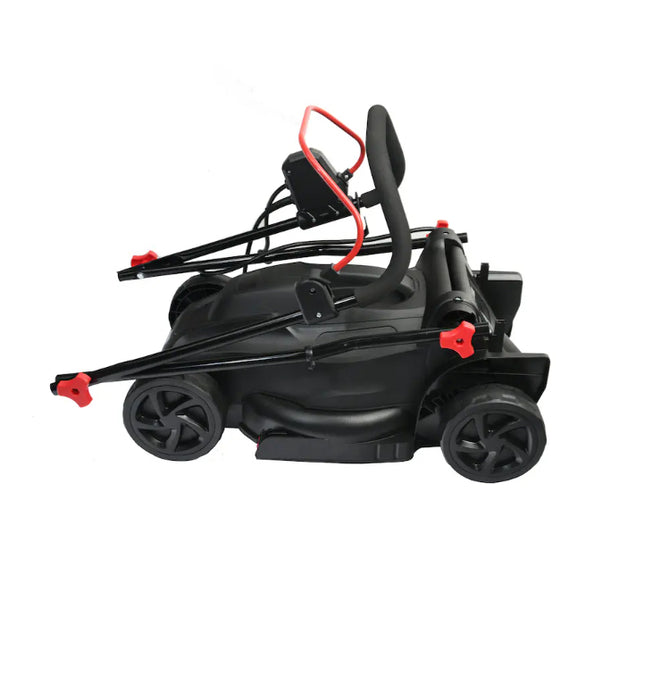 Legend Force 13.4-inch 12 Amp Corded Electric Walk Behind Push Lawn Mower with Height Adjustment & Removable Bag (Used)
