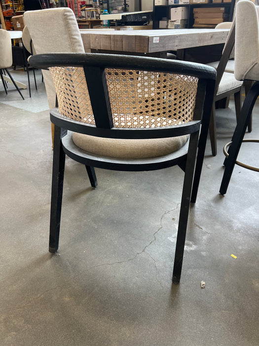 Black and Wicker Chair