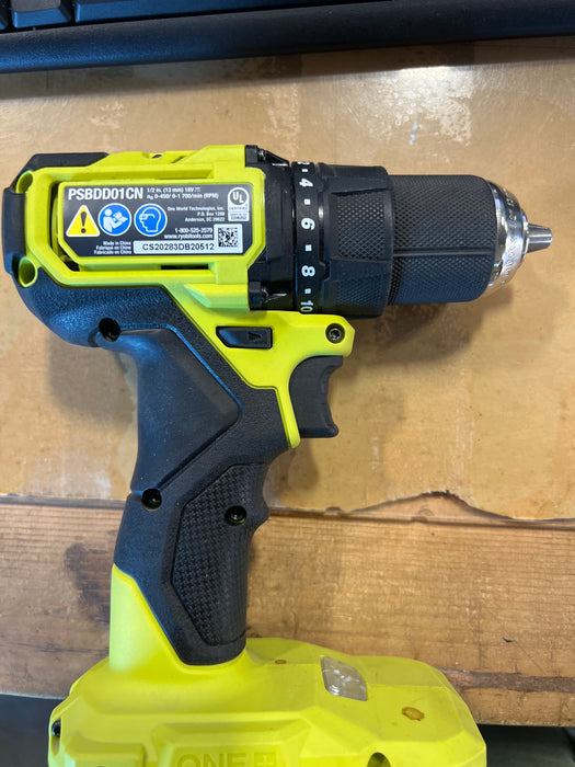 Ryobi ONE+ HP 18V Cordless Compact Brushless 1/2" Drill/Driver PSBDD01CN | (TOOL ONLY- Battery And Charger NOT Included) (like new)