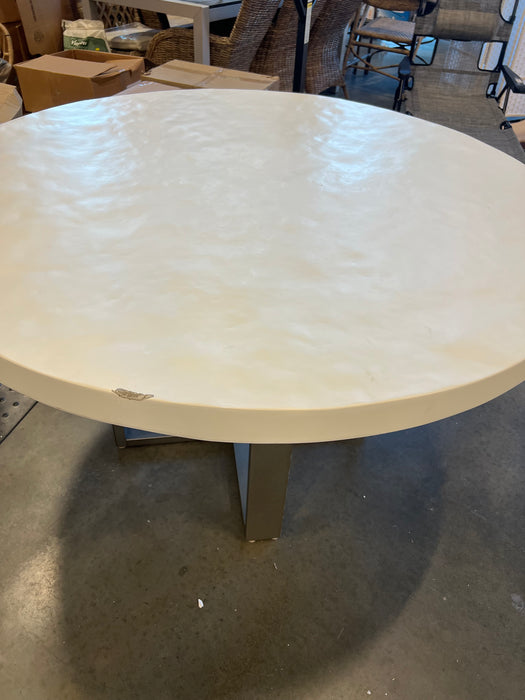 Bernhardt Exteriors  Del Mar Outdoor Dining Table (used, chipped)