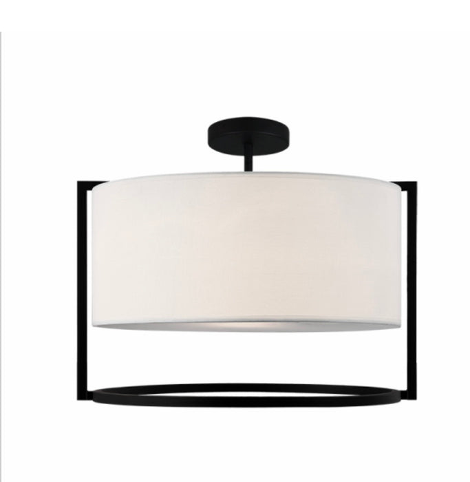 Matteo Partial Flush Mount Drum Shade (new)