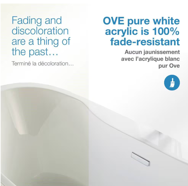 Ove Decors Riley 60" Freestanding Tub in White (new)