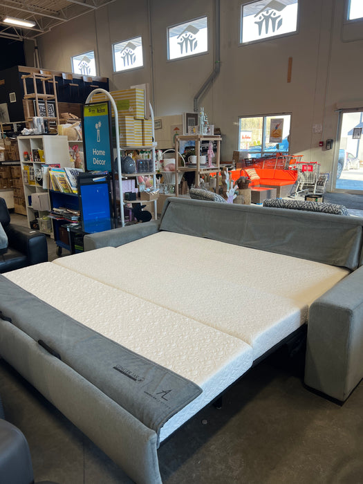 King Sized Grey Sleeper Sofa
