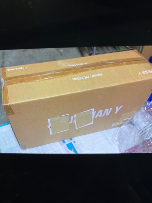 JONATHAN Y Virginia 25.25" 3-light Metal/Glass LED Vanity Light, Chrome