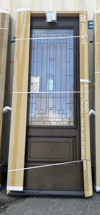 Masonite Everland Chestnut Fiberglass Entrance Door 32" x 80"