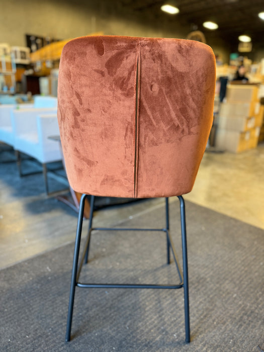 Copper Upholstered Bar Chair