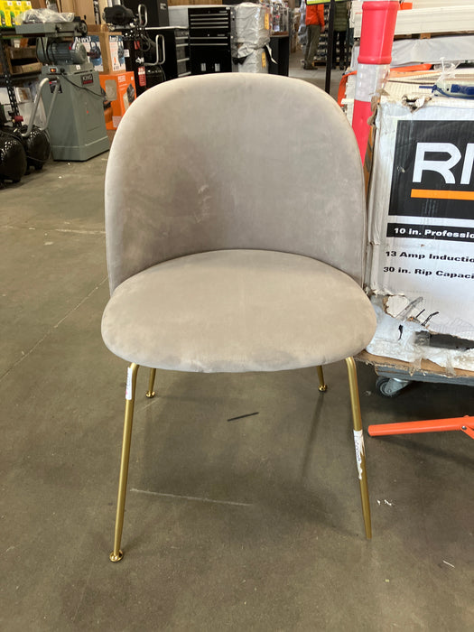 Rove Concepts Grey Velvet Iris Dining Chair