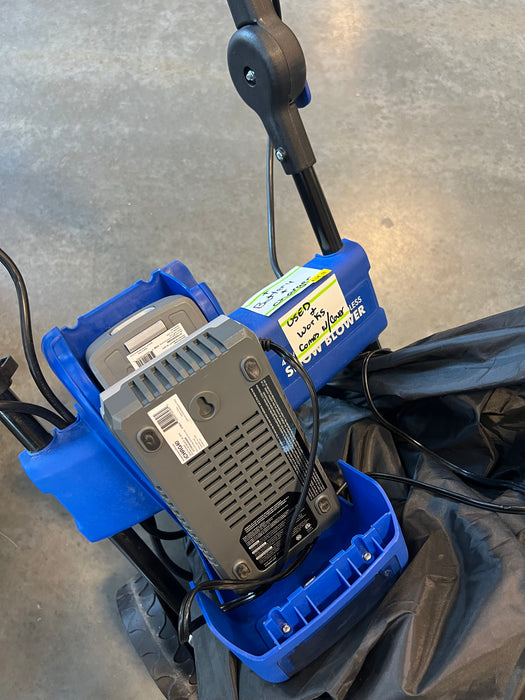 Cordless Electric Snow Thrower (used)