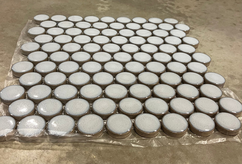 Penny Round Ash Picket Mosaic Tile (New)