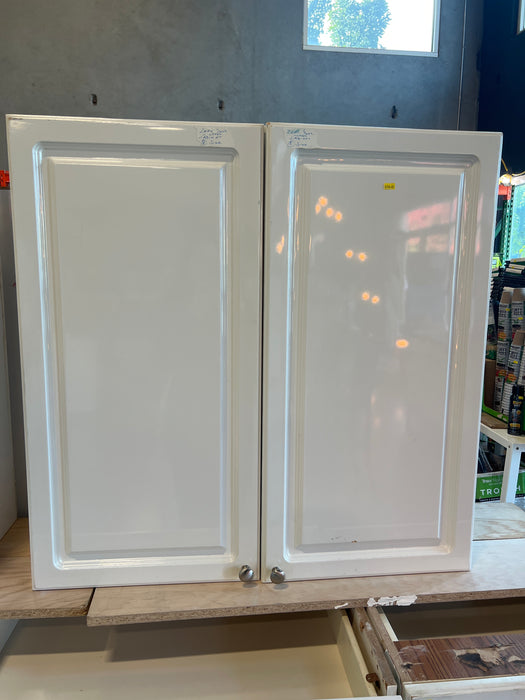 White Kitchen Beveled Cabinets