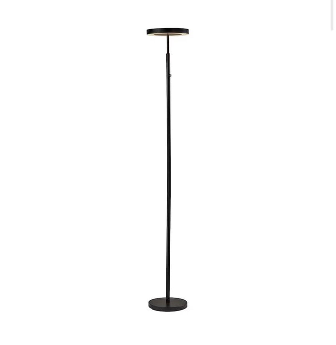 71.65-inch H 1-Light Black Integrated LED Floor Lamp with Adjustable Shades and Touch Dimmer