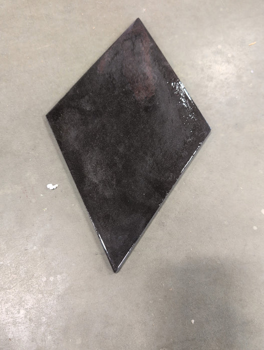 Diamond Glossy Black Porcelain Wall Tile (new)