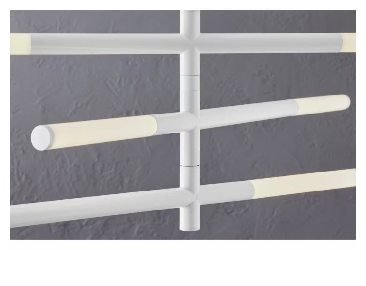 GlucksteinElements Bristol 1-Light 19.5-in H Integrated LED Pendant with 3 Rods of LED in White with Milk White Shade (New)