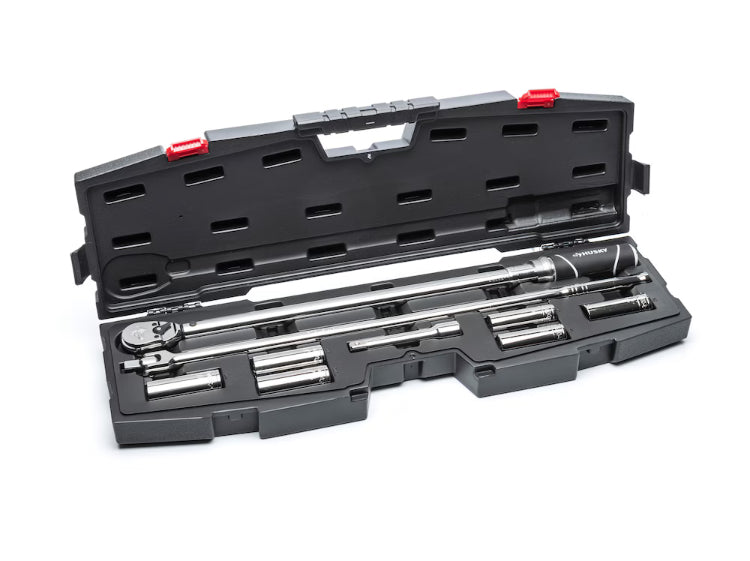 Husky 1/2 in. Drive SAE and Metric Torque Wrench Tire Change Kit with Storage Case (Used)