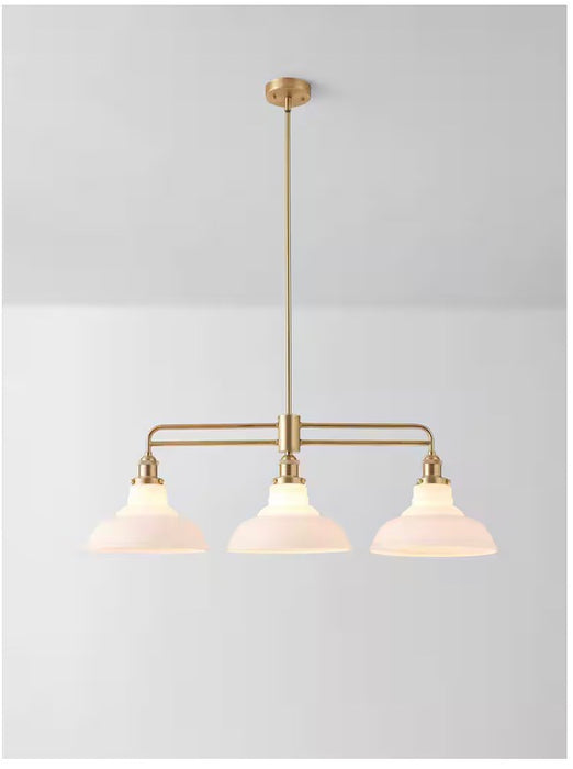 Globe Electric 3-Light Bronze Dining Room Chandelier, Linear Kitchen Island Pendant Light