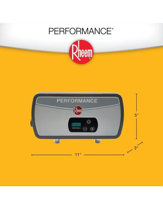 Rheem Performance 0.5 - 1.0 GPM 6kW 5 Year Electric Tankless Point of Use Water Heater (new)