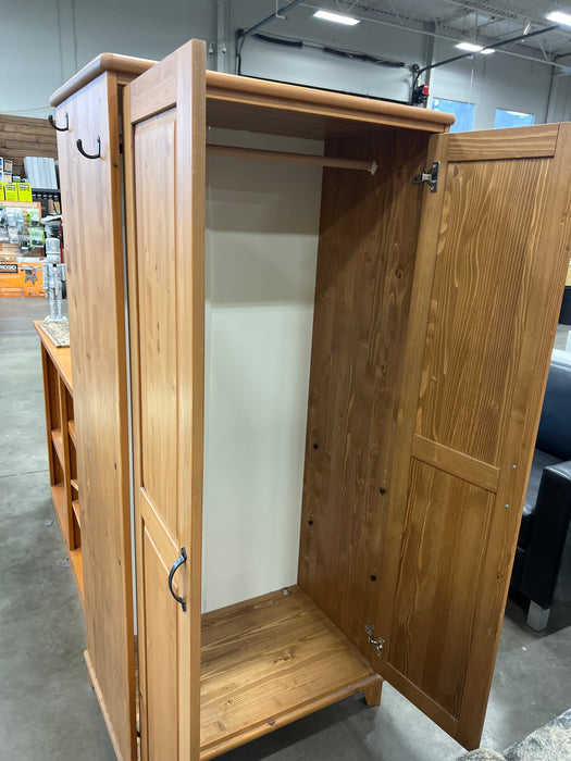 Natural Wood Armoire