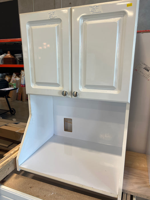 White Kitchen Beveled Cabinets