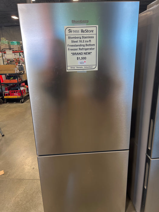 Blomberg Stainless Steel Fridge with Freezer (new)