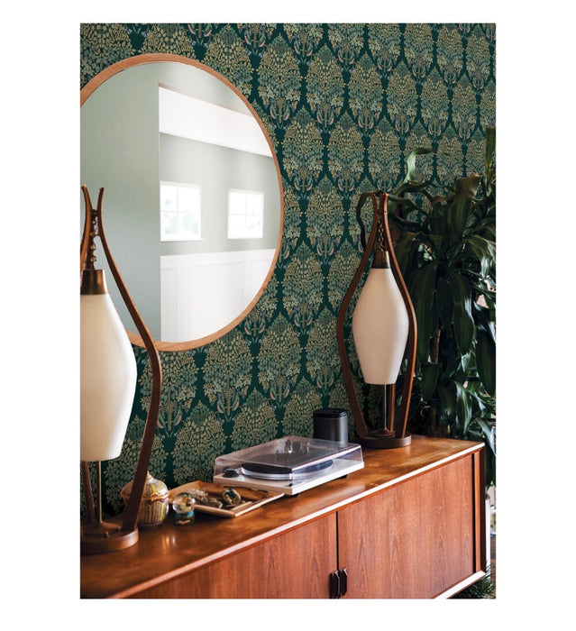 RoomMates Emerald Multi Otis Peel and Stick Wallpaper (new)
