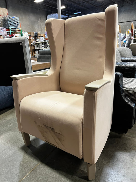 Dusty Pink Wingback Chair (used)