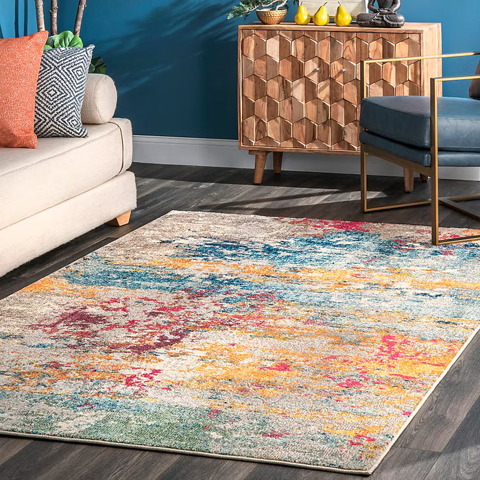 nuLOOM Monet 3 x 5 (ft) Loomed Polypropylene Multi Rectangular Indoor Abstract (New)