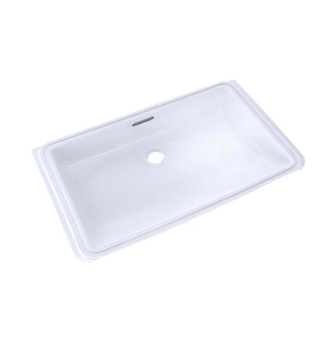 TOTO Rectangular Undermount Bathroom Sink with CeFiONtect, Cotton White (new)
