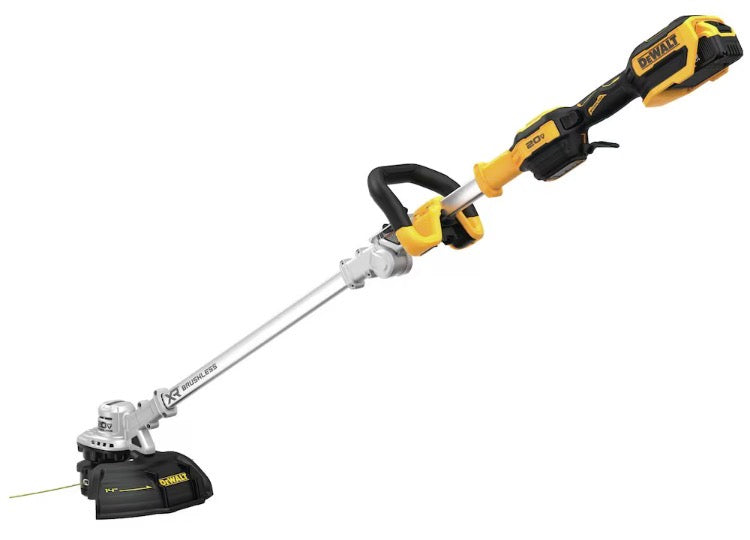 DEWALT 20V MAX Lithium-Ion Cordless Brushless 14-inch Folding String Trimmer with 5Ah Battery and Charger (new)