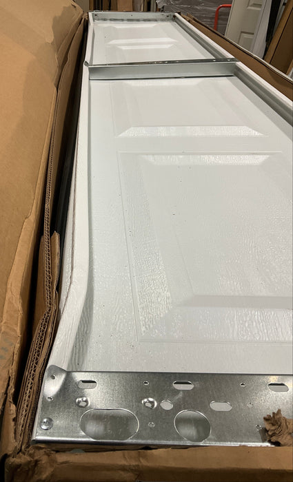 Clopay 9 ft. X 7 ft. Steel Non-Insulated White Garage Door (Damaged)