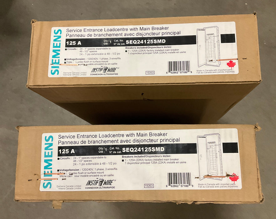Siemens Circuit Breaker Load Center (New)
