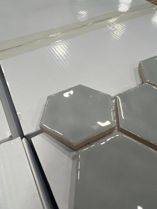 Ice Grey Honeycomb Mosaic Tile (new)