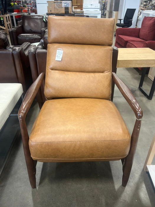 Camel Brown Leather Recliner