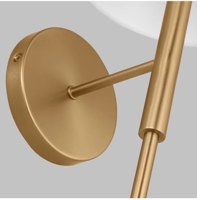 Scott Living Porteau 1-Light 60 Watt - Satin Brass Wall Bath Sconce
