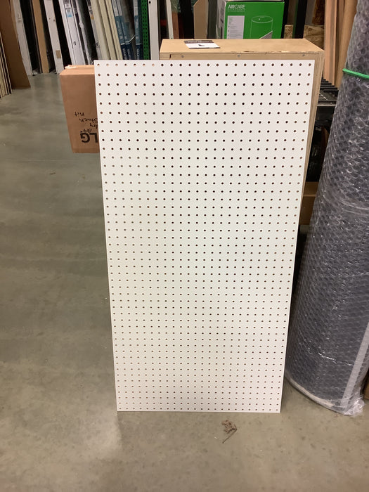 Triton (4) 24 In. W x 48 In. H x 1/4 In. D White Tempered Round Hole Pegboards (New)