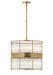 Allen Large Natural Brass Chandelier
