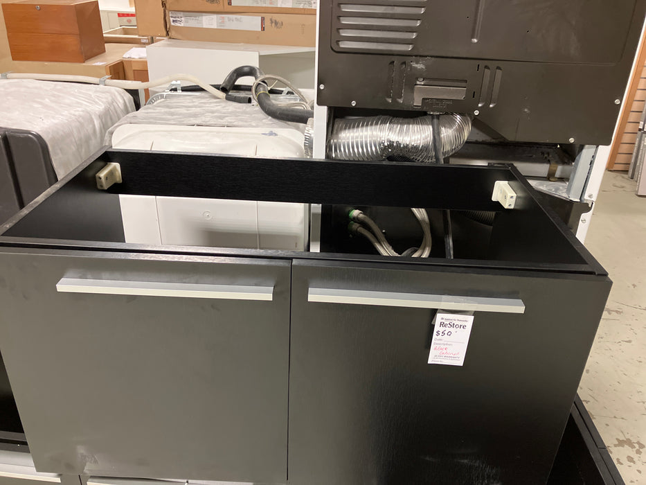 Black cabinet base