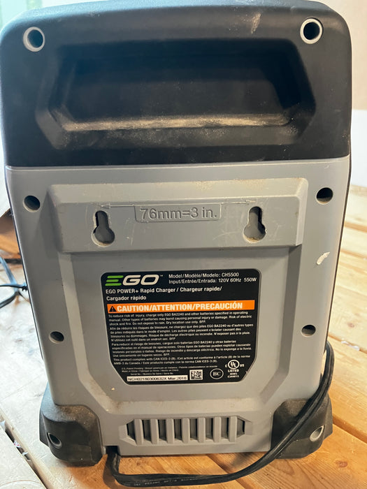 EGO POWER+ 56-Volt Lithium Ion 550 W Fast Charger with Integrated Charge Indicator Lights (USED)