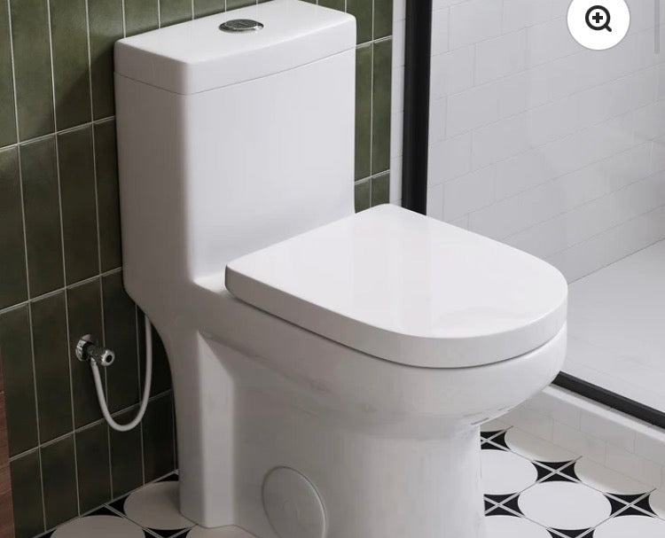 HOROW Compact Toilet For Small Bathroom Dual Flush Toilet