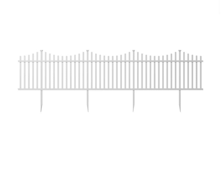 Zippity Outdoor Products Manchester Semi-Permanent Vinyl Fence Kit (42 inch H x 92 inch W)- 2 pack (New)
