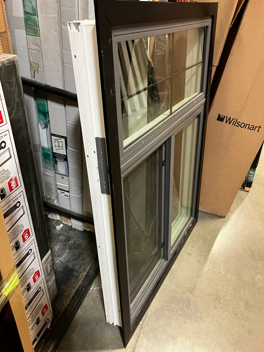 Black Sliding Triple Frame Window 38”x50”