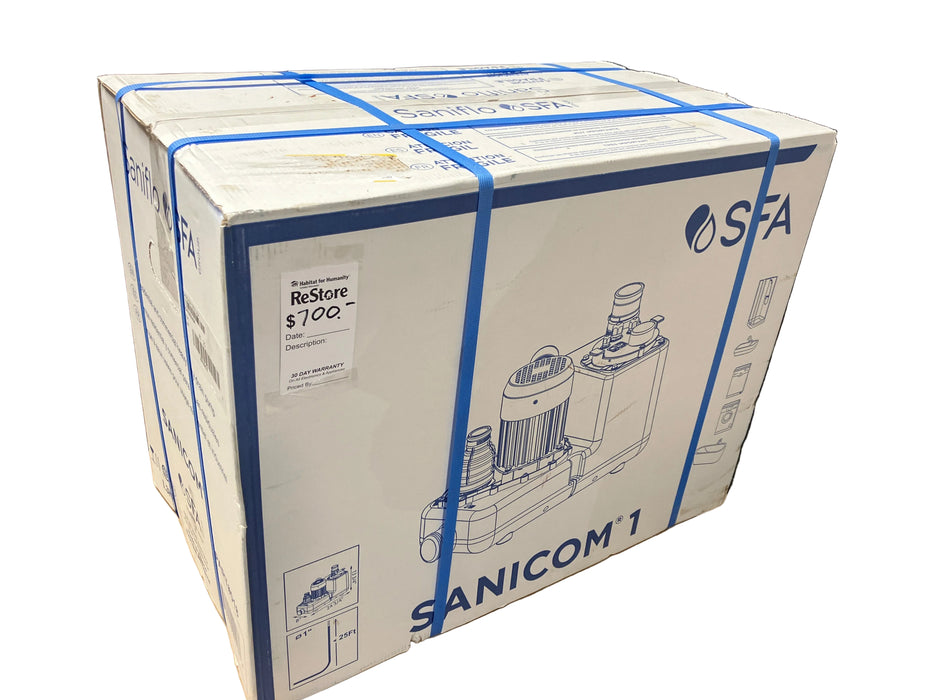 Saniflo SFA Sanicom 1-Commercial / Industrial Gray Water Drain Pump - 1Hp HDPE - (new)