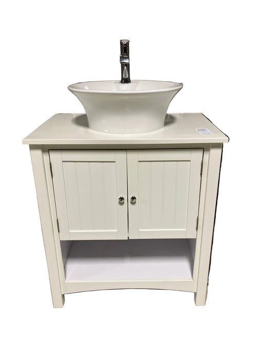Vanity with sink + Faucet (used)