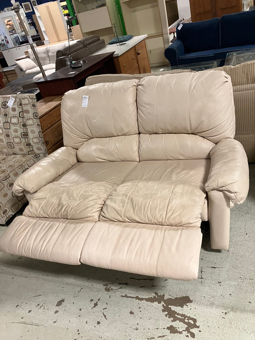 Cream Recliner Loveseat