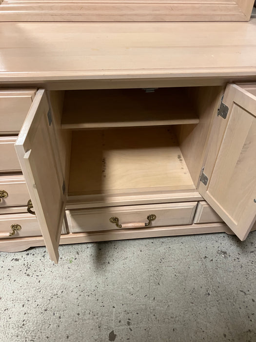 Wood Dresser with Mirror