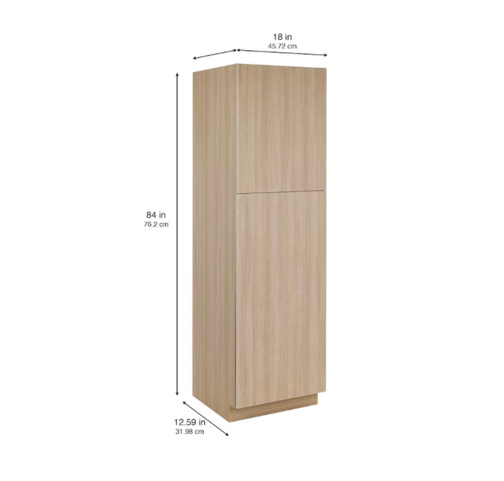 Pembroke 24-inch W x 84-inch H x 24.4-inch D Assembled Kitchen Pantry Cabinet in Riverside Sand (New)