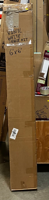 Creative Surfaces® 6' x 6' White Vinyl Fence Panel Ivory (Unassembled New)