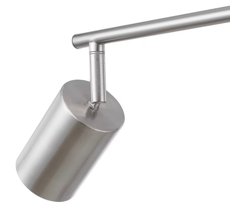 Miller 4-Light Brushed Nickel Track Light with Swivel Center Bar