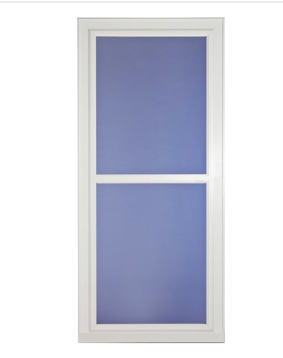 Larson Tradewinds 36-in x 81-in White Aluminum Storm Door